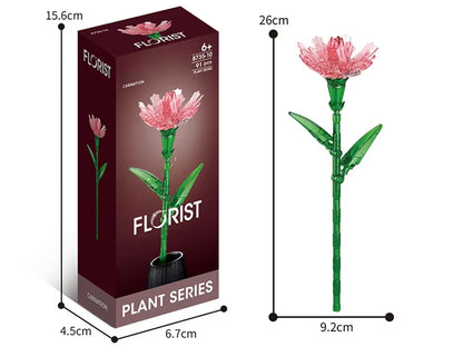 Bunte Kristallblumen