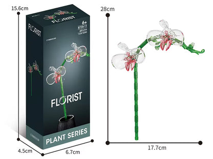 Bunte Kristallblumen