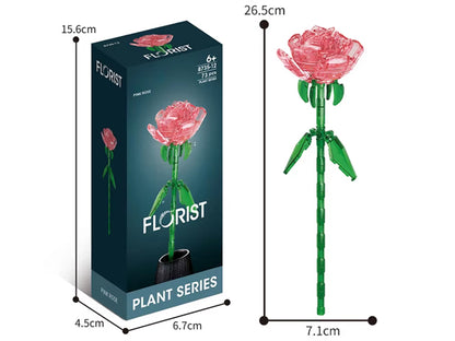 Bunte Kristallblumen