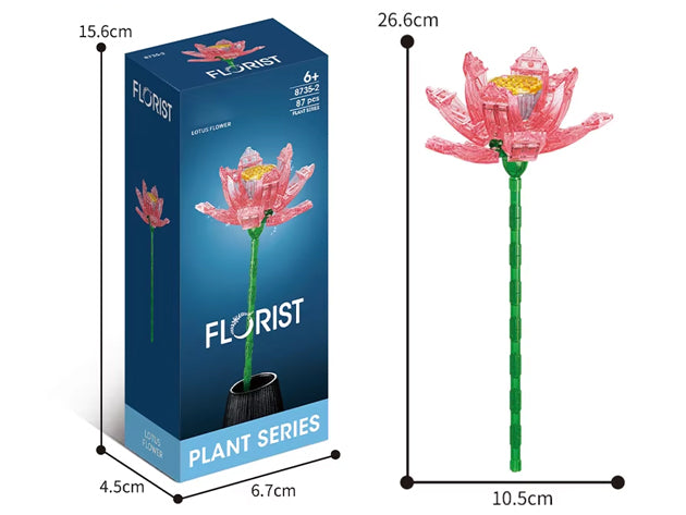 Bunte Kristallblumen