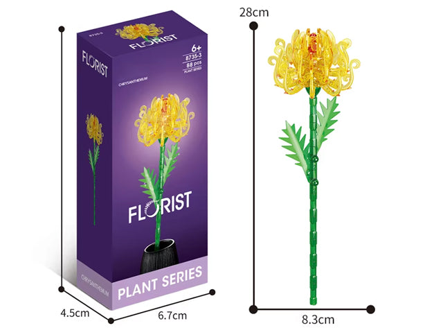 Bunte Kristallblumen