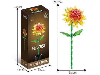 Bunte Kristallblumen