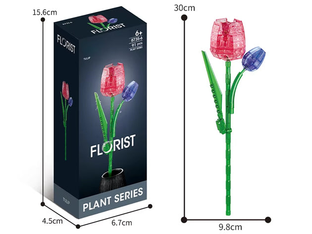 Bunte Kristallblumen