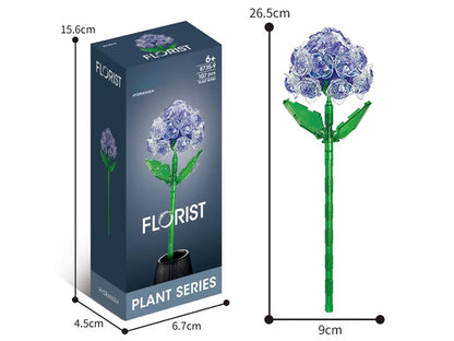 Bunte Kristallblumen