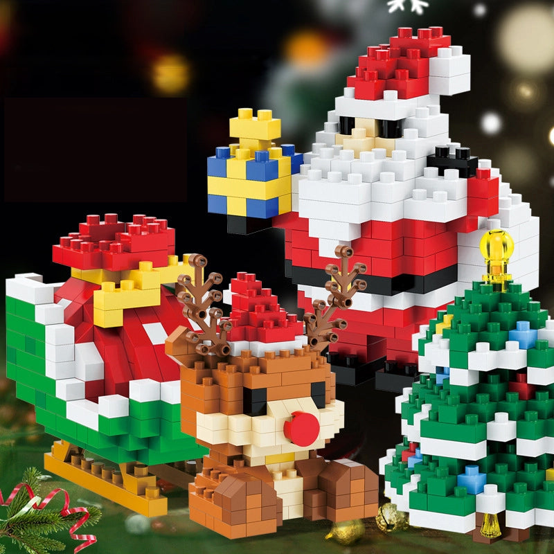 Weihnachts-Klemmbaustein-Set