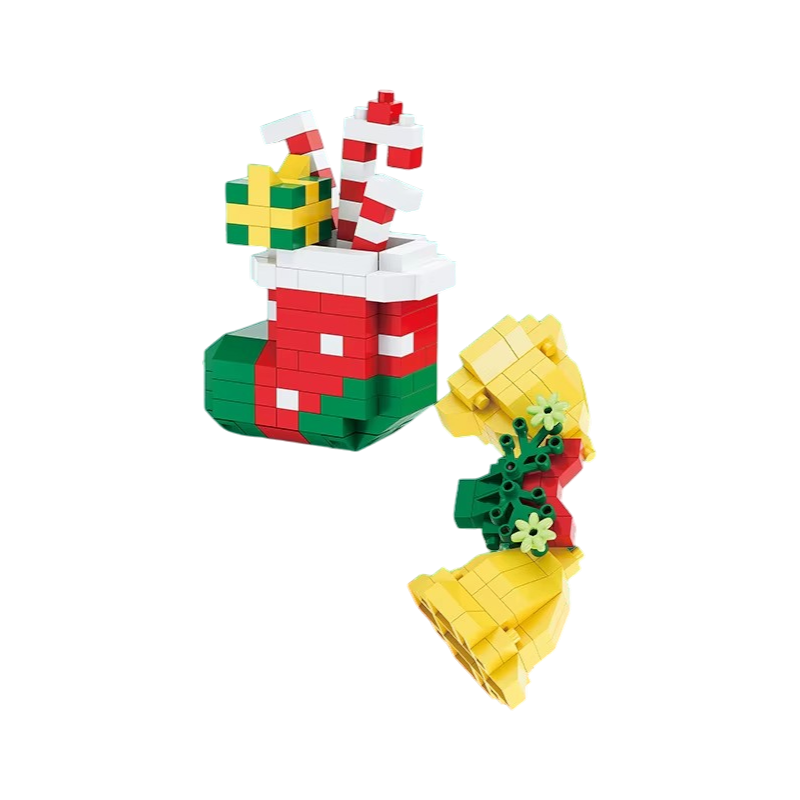 Weihnachts-Klemmbaustein-Set