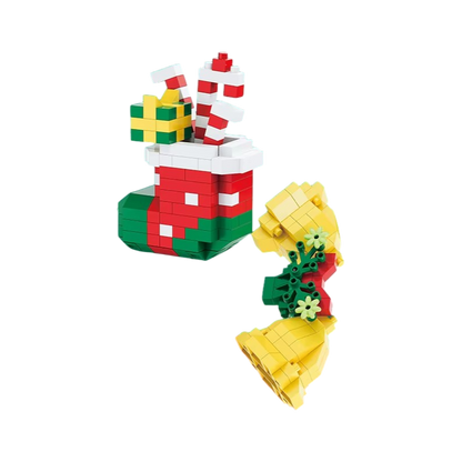 Weihnachts-Klemmbaustein-Set