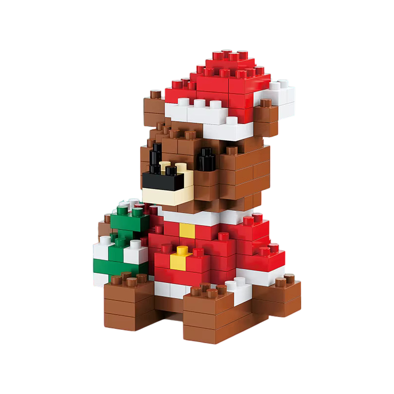 Weihnachts-Klemmbaustein-Set